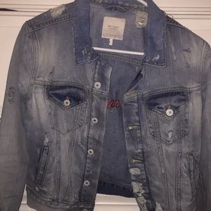zara fearless denim jacket